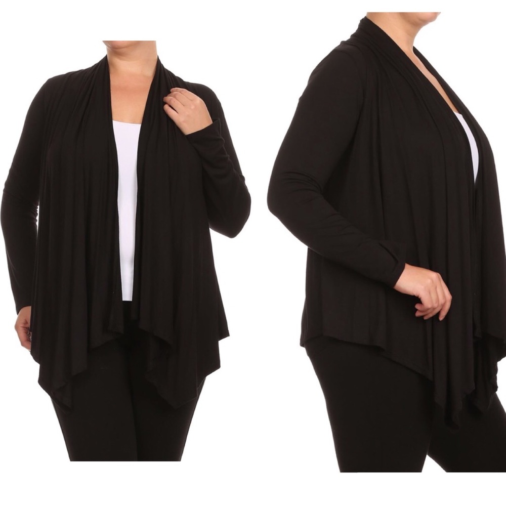 NEW IN PACKAGE long sleeve black cardigan.
